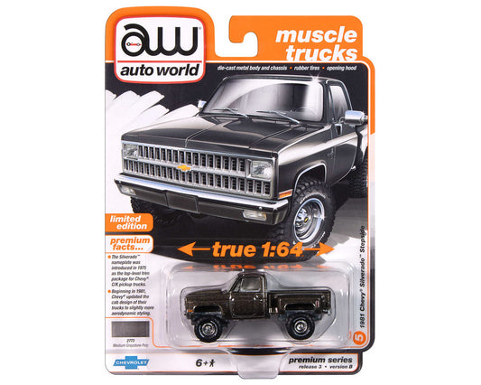 1981 Chevrolet Silverado Stepside 10 Pickup – Medium Graystone Poly